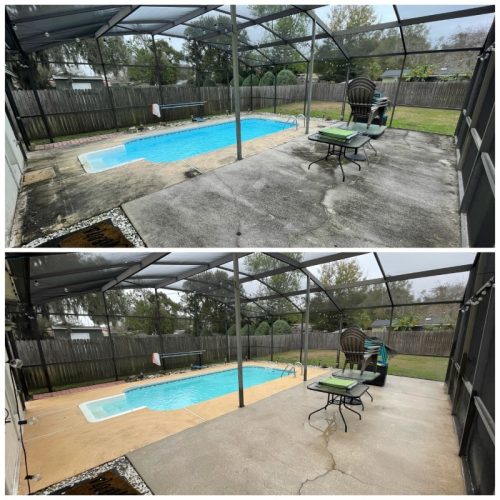 Pool Screen Cleaning project in Longwood FL